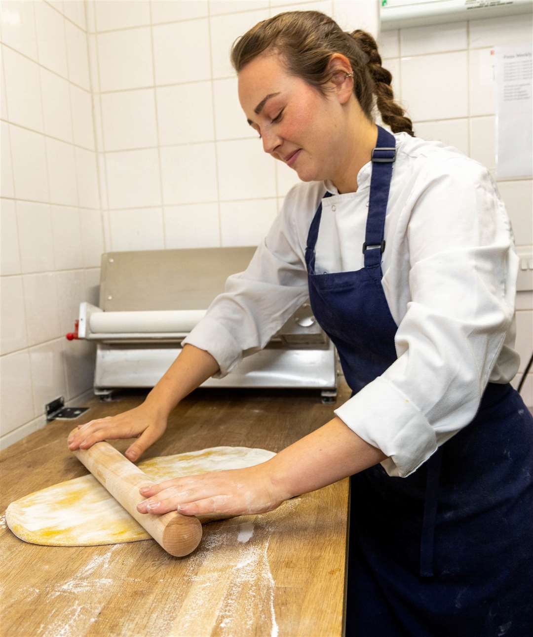 Hugo's in the Market Place - Making pasta
