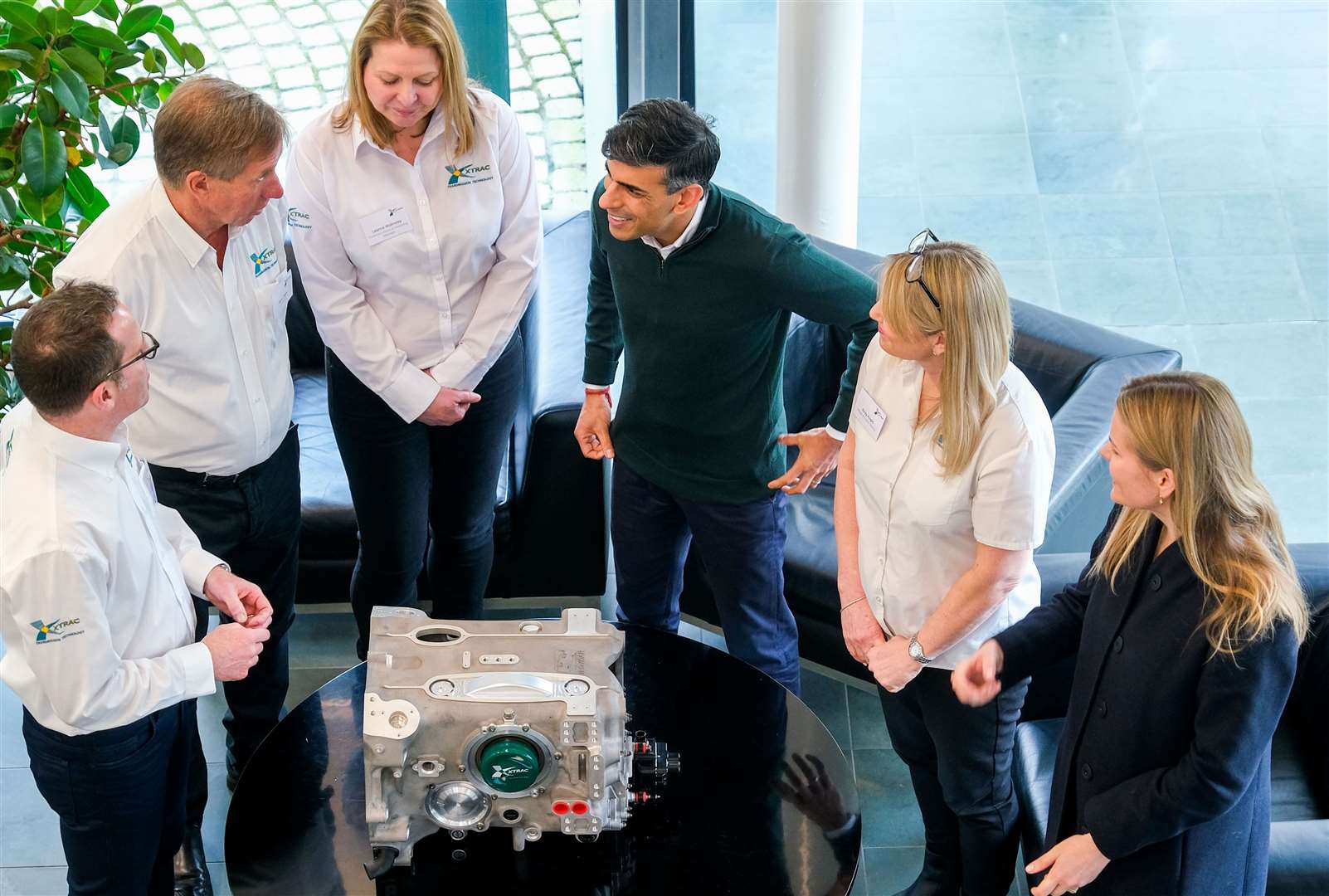 Rishi Sunak PM visits Xtrac in Thatcham