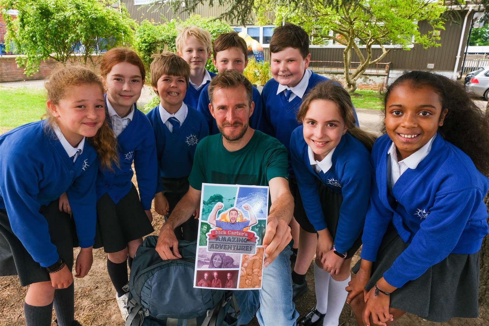 Explorer Nick Carter visits John Rankin School