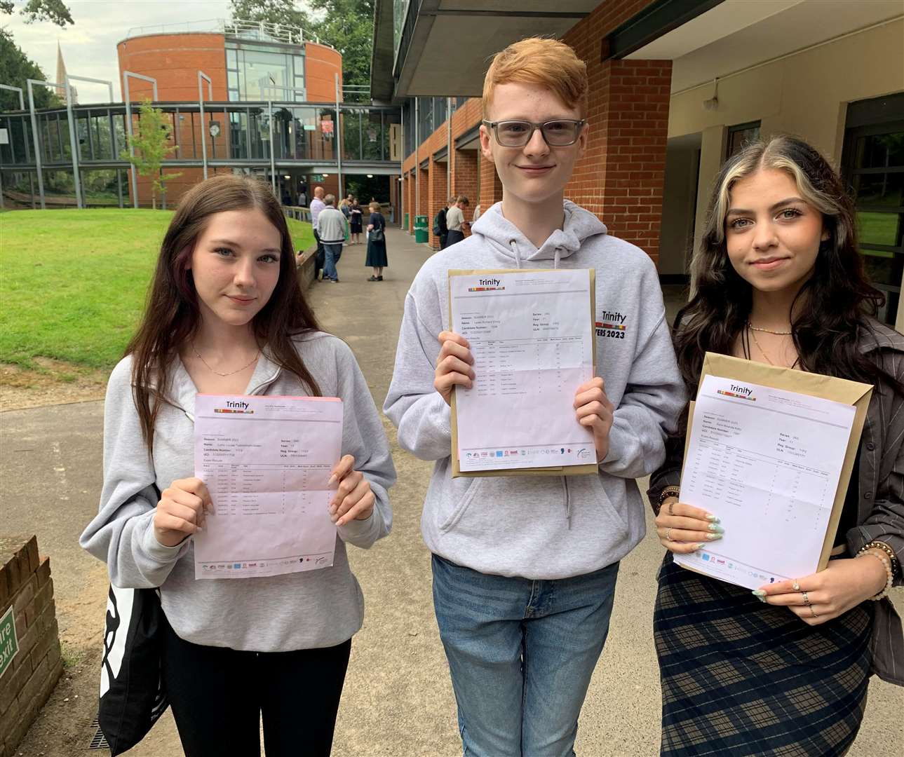 Lottie Green, Lewis Ching and Zara Kelly