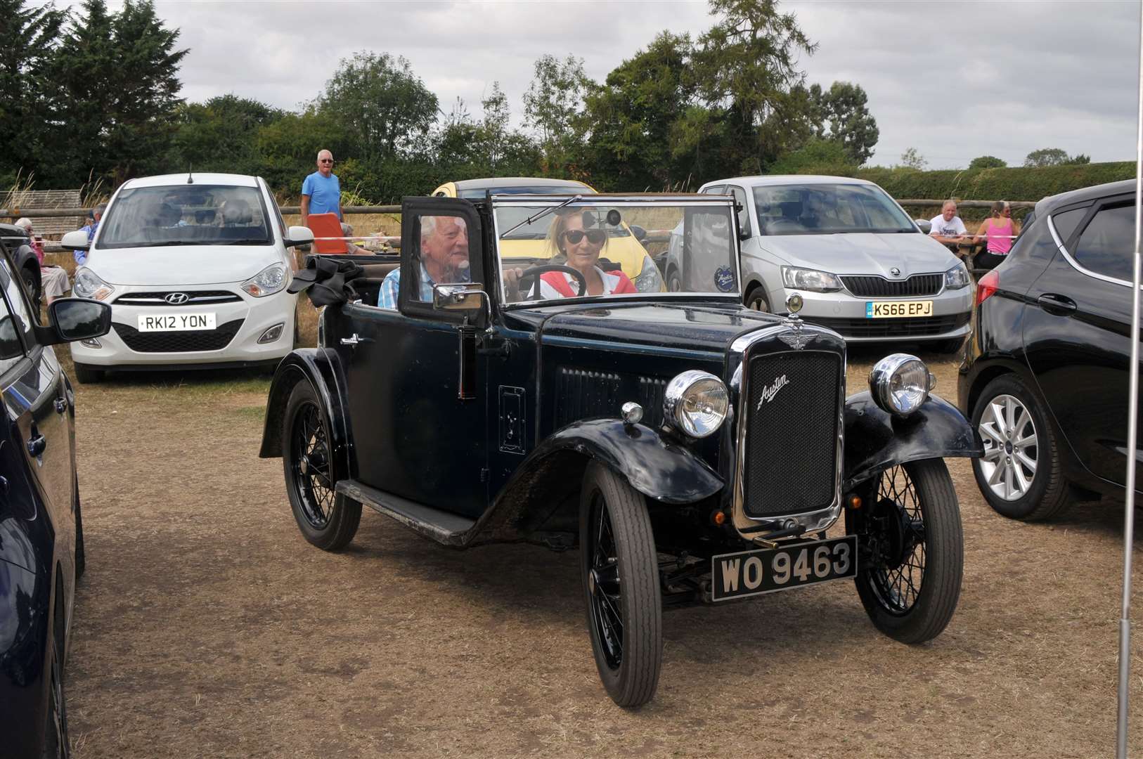 Philip Gent's1938 Austin 7 Opel Tourer, picture Geoff Fletcher