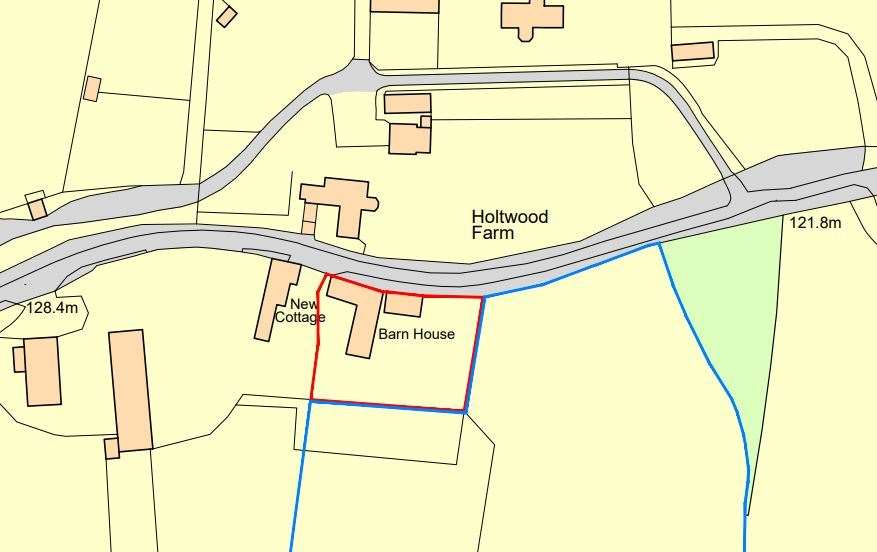 Site of the proposed development in Hamstead Marshall