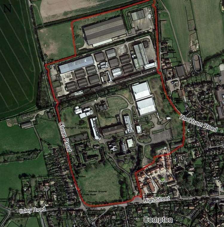Map of the proposed development site