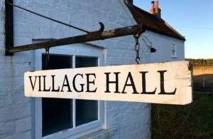 Village Hall sign