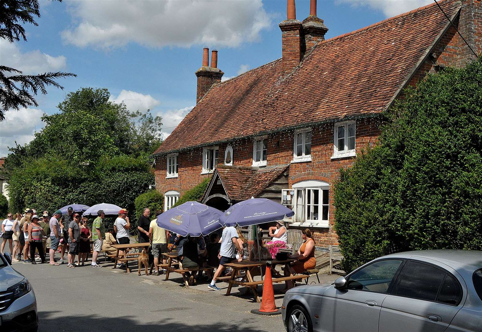 Informal meet of classic cars and motorbikes at The Bell at Aldworth, July 28 2024 Pic: Geoff Fletcher