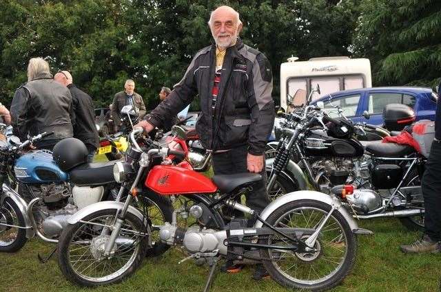 Ray Prior’s red Honda Solo is very rare in this country