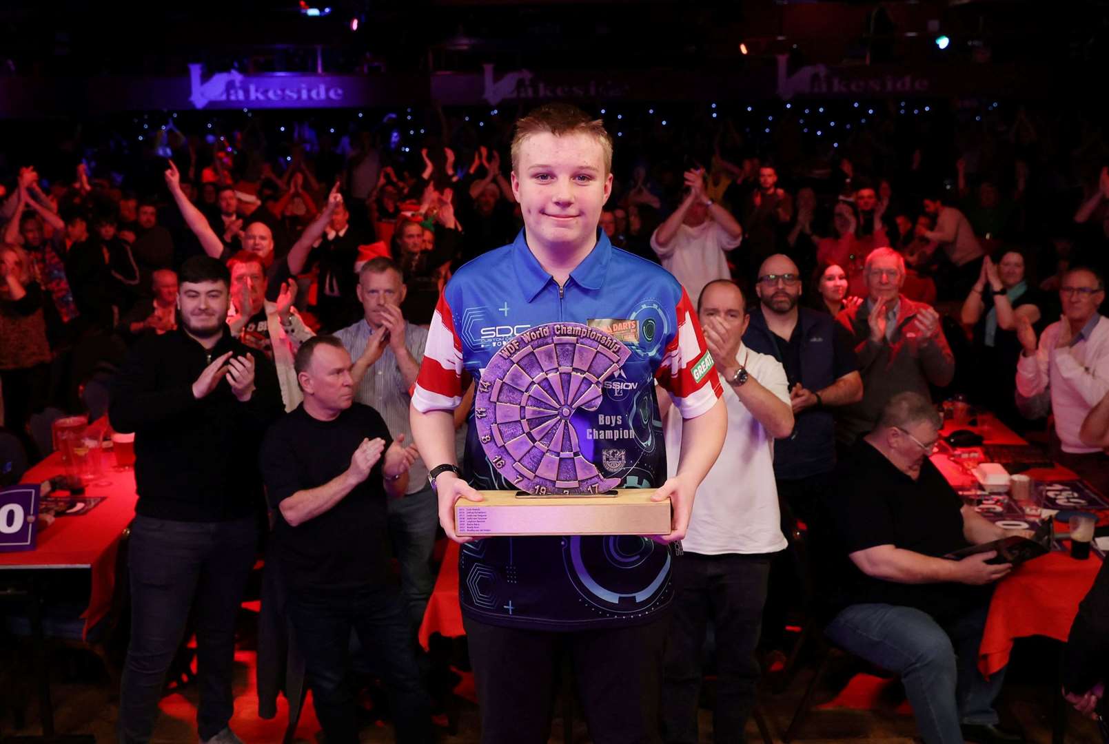 WDF Boy's World Champion, Thatcham's Archie Self - Photo: Chris Sargeant