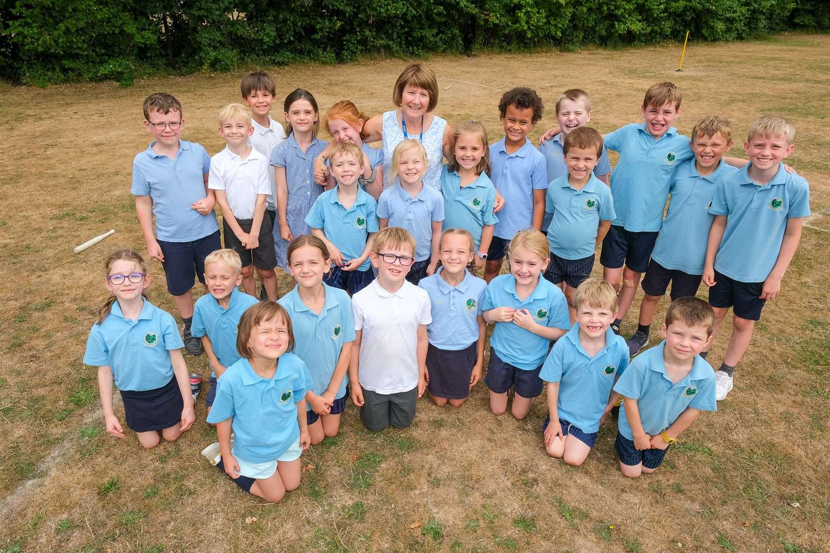 Sue Yockney with her year 2/3 class