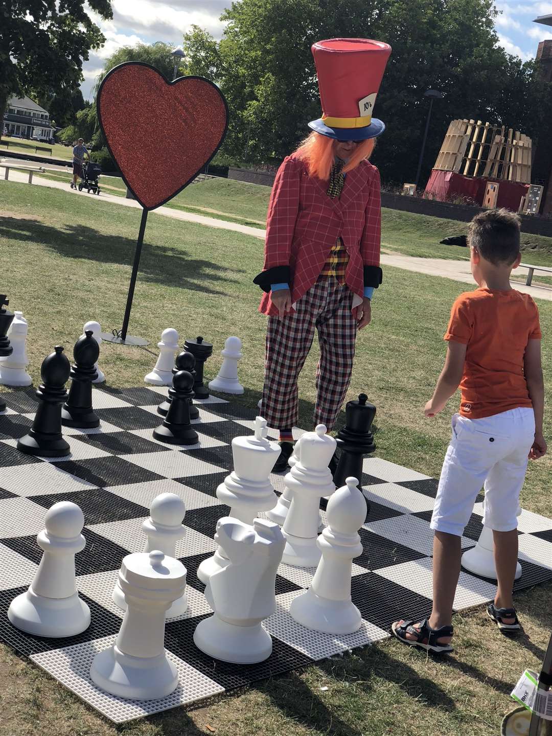 A giant chess set will be part of the festivities
