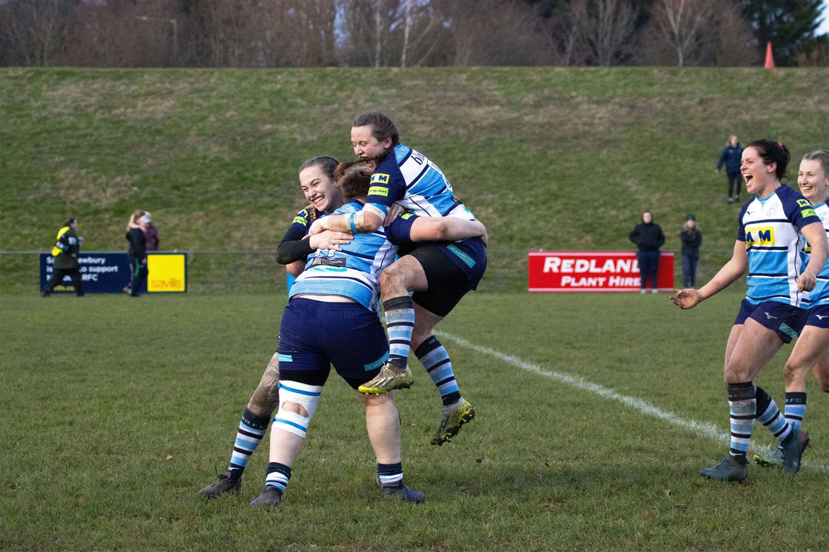 Chloe Hunt, Jenny Buckley and Emma Paton-Robinson celebrate. Picture by Sarah Elisabeth Photography