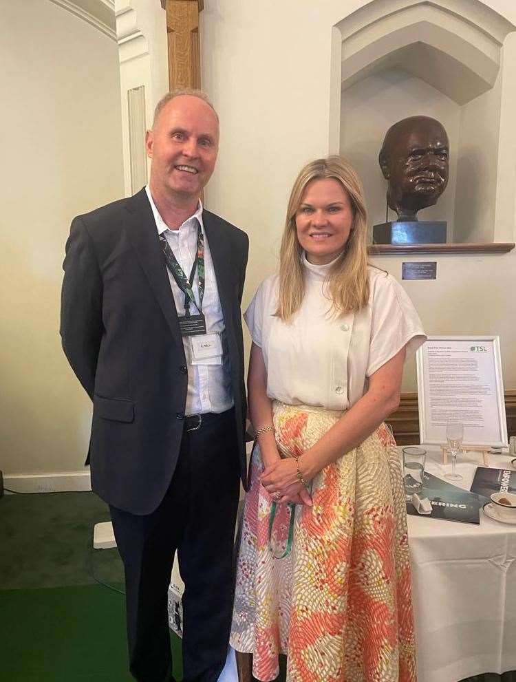 The Living Rainforest and Trust for Sustainable Living CEO Karl Hansen and Newbury MP Laura Farris