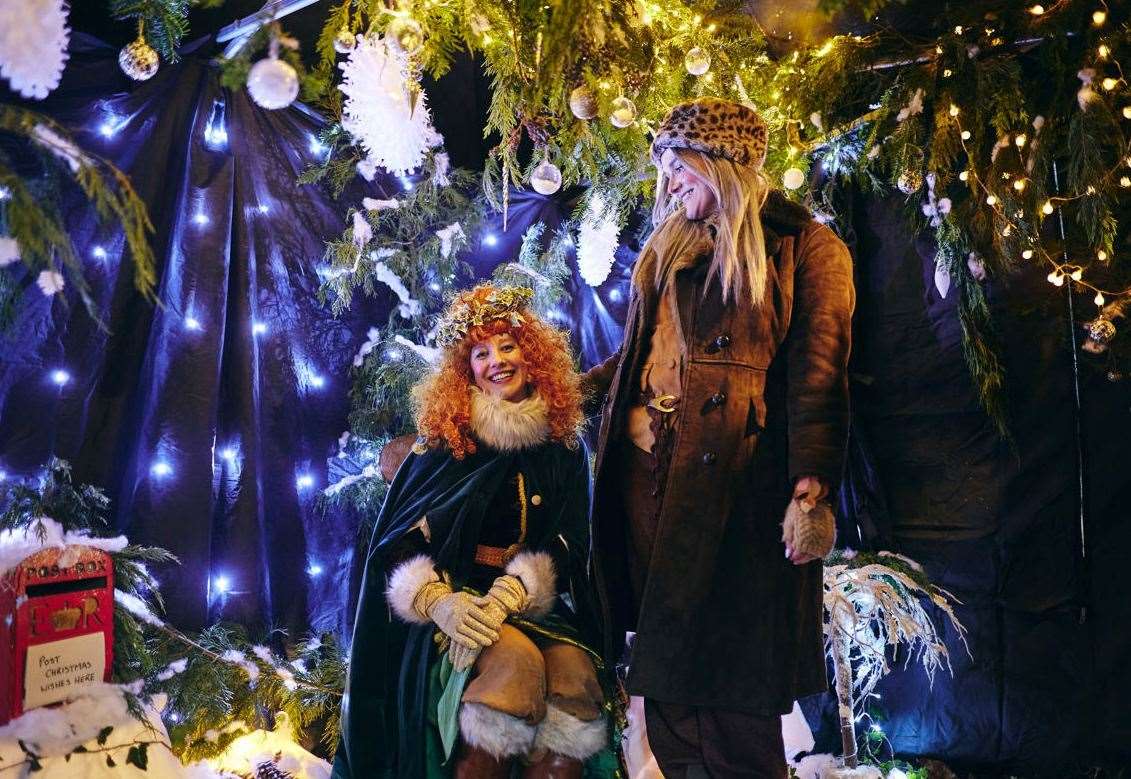 OBG Xmas Fair - Mother Christmas and her Elf by WhatNot Theatre