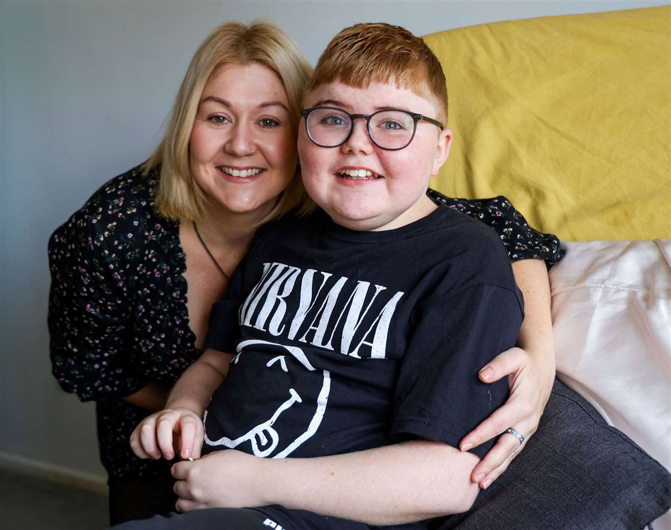 Owen Murray with mum Amy