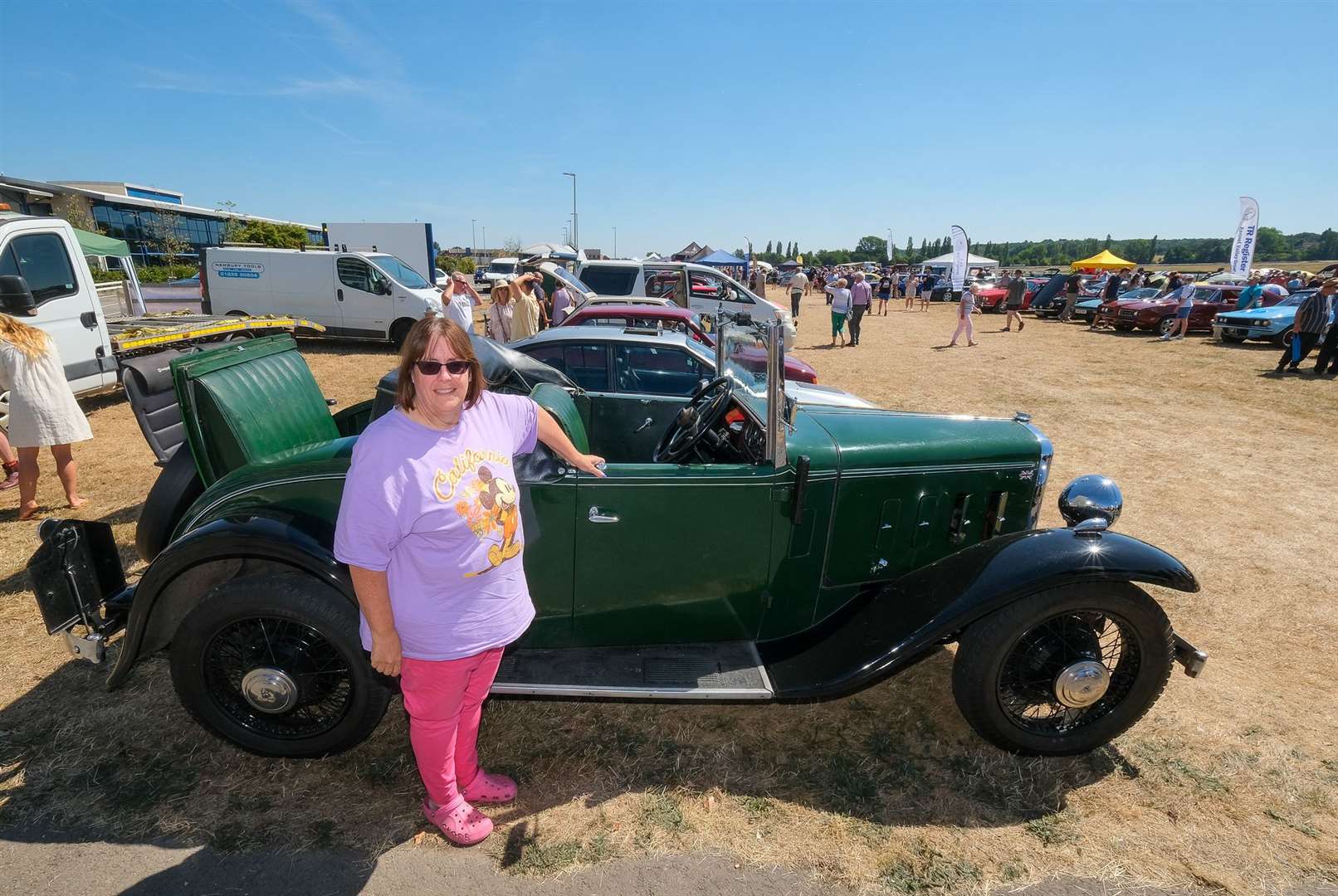 West Berkshire Classic Car show at Newbury Racecourse Dorren Lambden - Austin 12 Harrow 1933 (58686661)