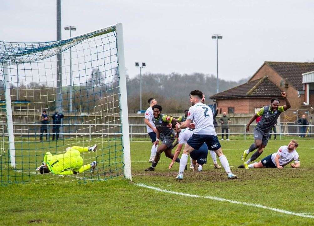 Josiah Dunstan scored for Thatcham Town - Photo: Paul Roberts