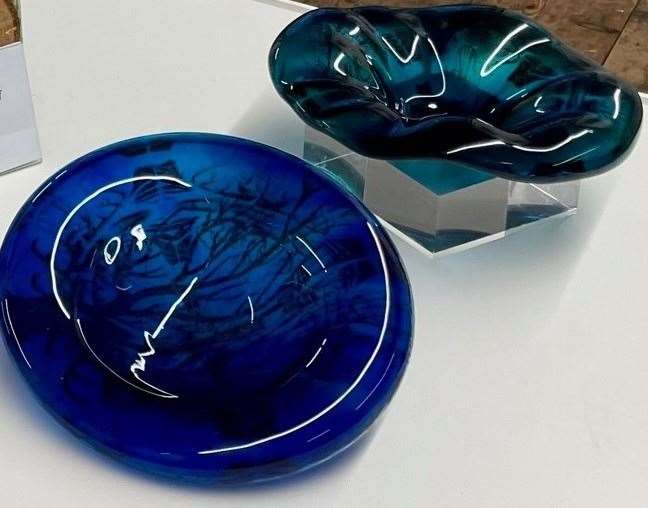 Glass bowls by Julie Smith