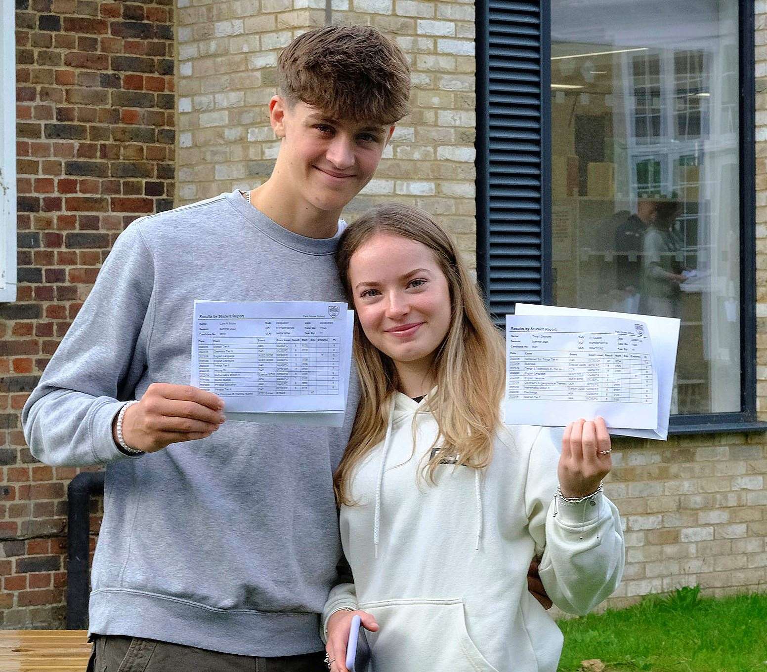 Luke Biddle and Carly Chisholm