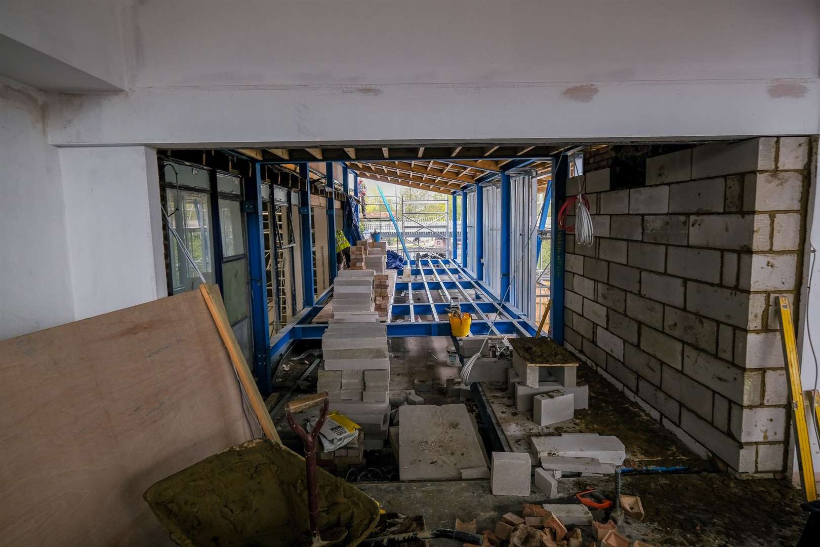 Building work continues at Waterside Centre by Berkshire Youth. Picture Phil Cannings.