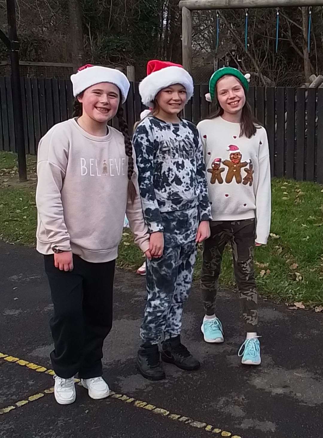 All pupils from Ecchinswell and Sydmonton Primary School took part in the Santa run and donated items to West Berks Foodbank