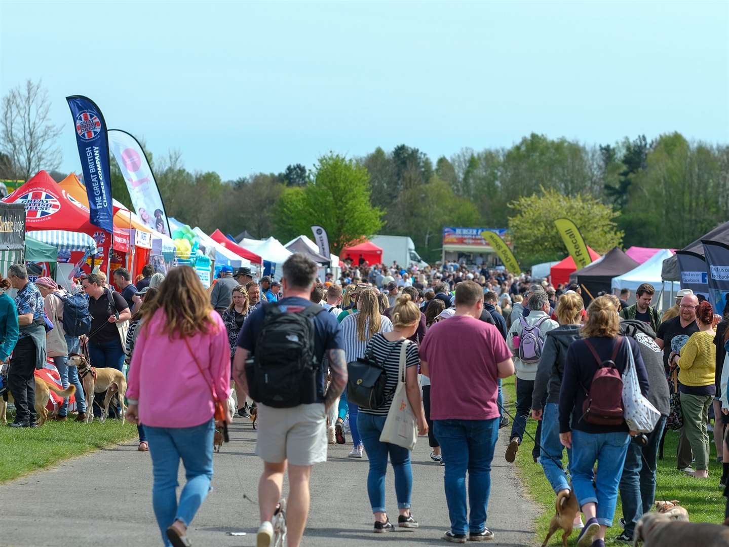 The show featured a variety of different stalls that were all canine-related