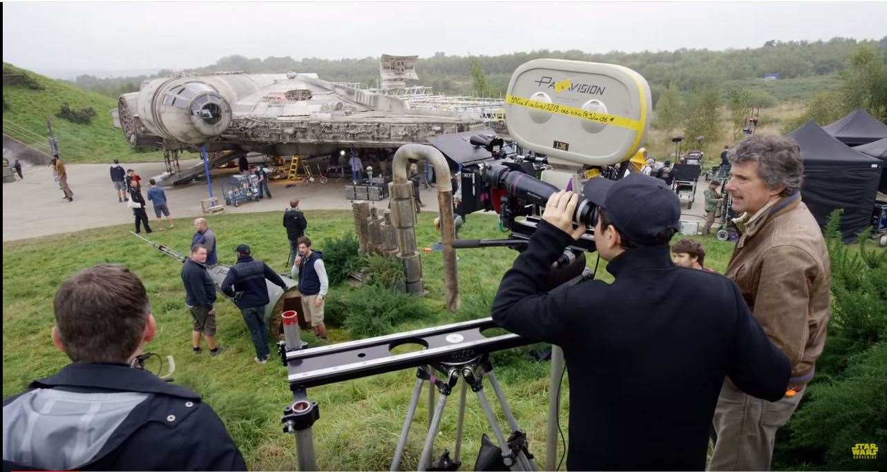 Star Wars being filmed on Greenham Common