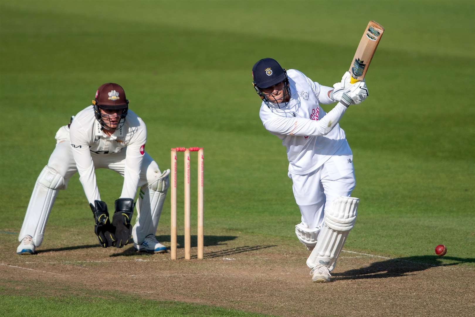 Toby Albert in action for Hampshire - Photo: Dave Vokes