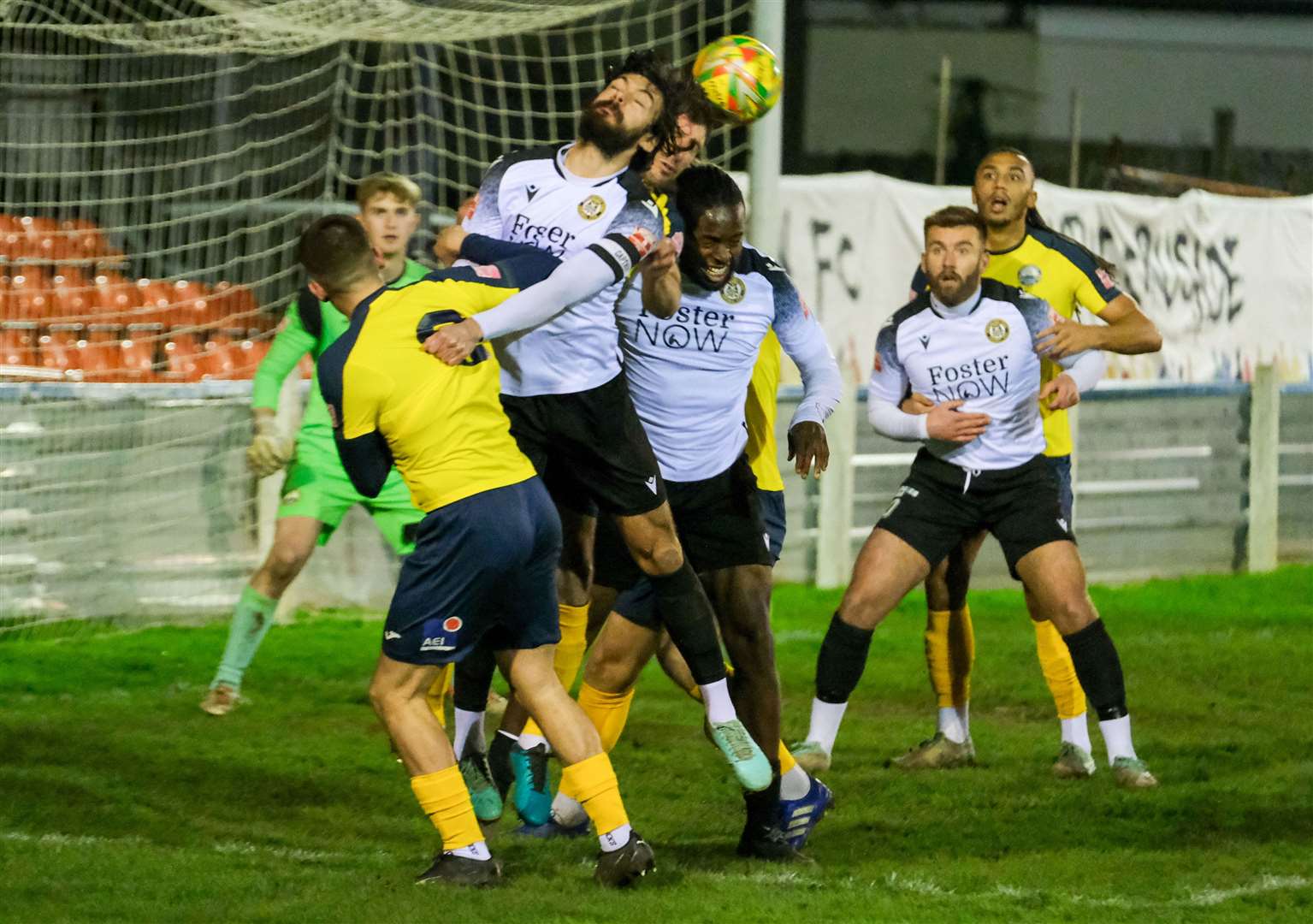 Town caused the visitors some problems from long throws, particularly in the first half