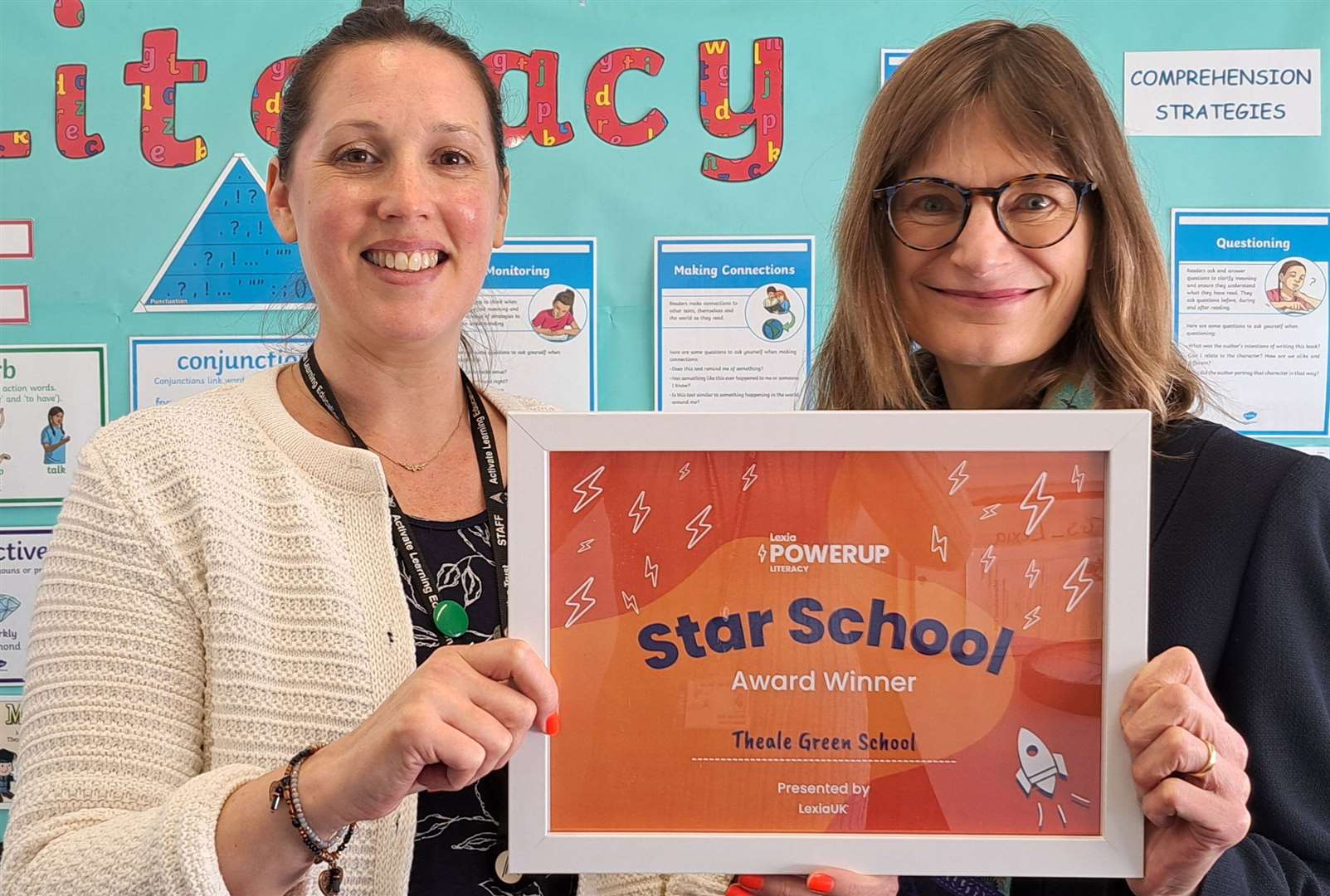 Higher Level Learning Mentor, Rebecca Wilson, and Dr Fiona Hockedy