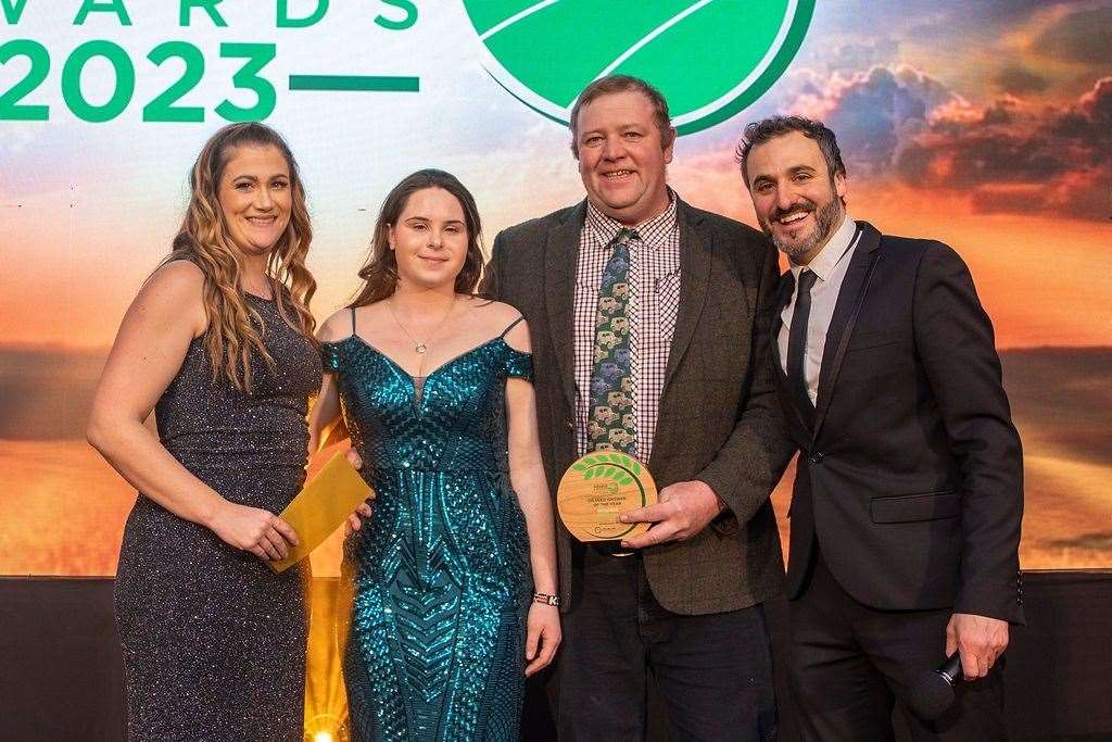 Eleanor Gilbert, second from left, with Dan Willis, second from right. Credit: NAGA