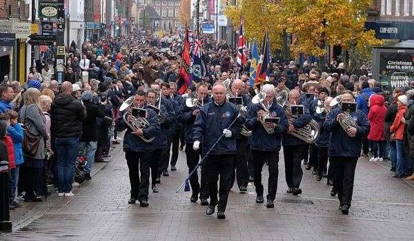 A previous Remembrance Parade in Newbury. Pic by Pete Bloodworth