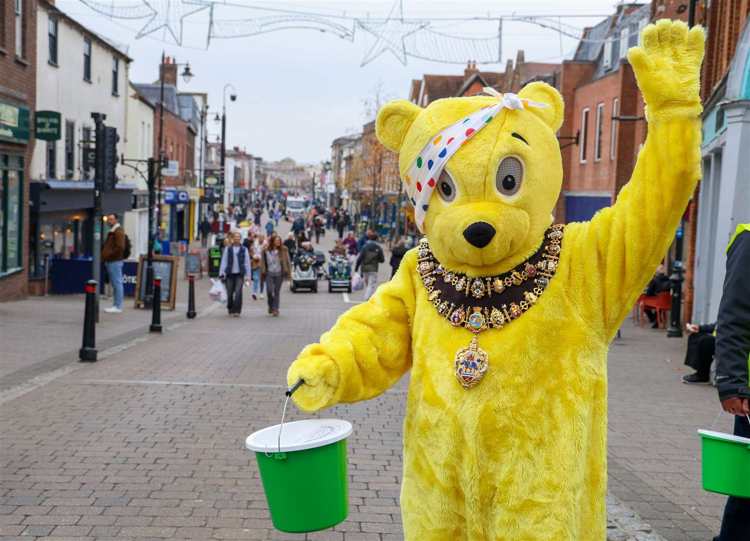 Pudsey is Newbury’s mayor for the day
