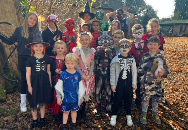 Pupils taking part in Break the Rules Day at Curridge Primary School