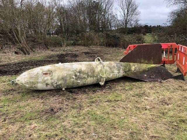 The mystery object discovered on Greenham Common last month has been identified as a sort of naval weapon