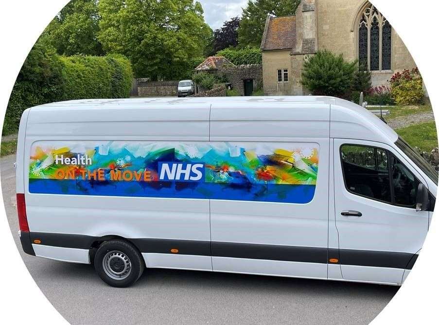 An NHS 'Health on the Move' van (48551936)