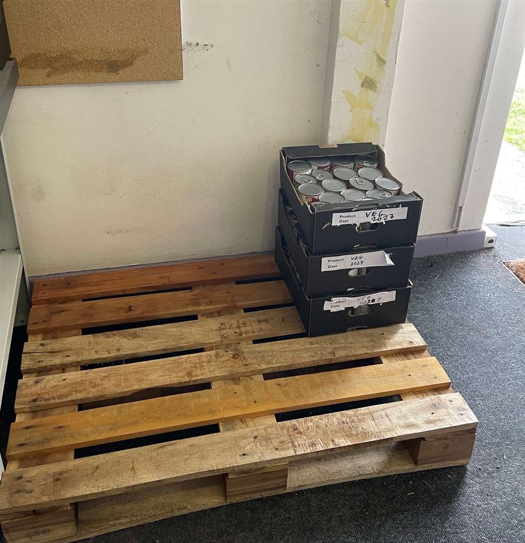 Empty Shelves. Credit: West Berks Foodbank