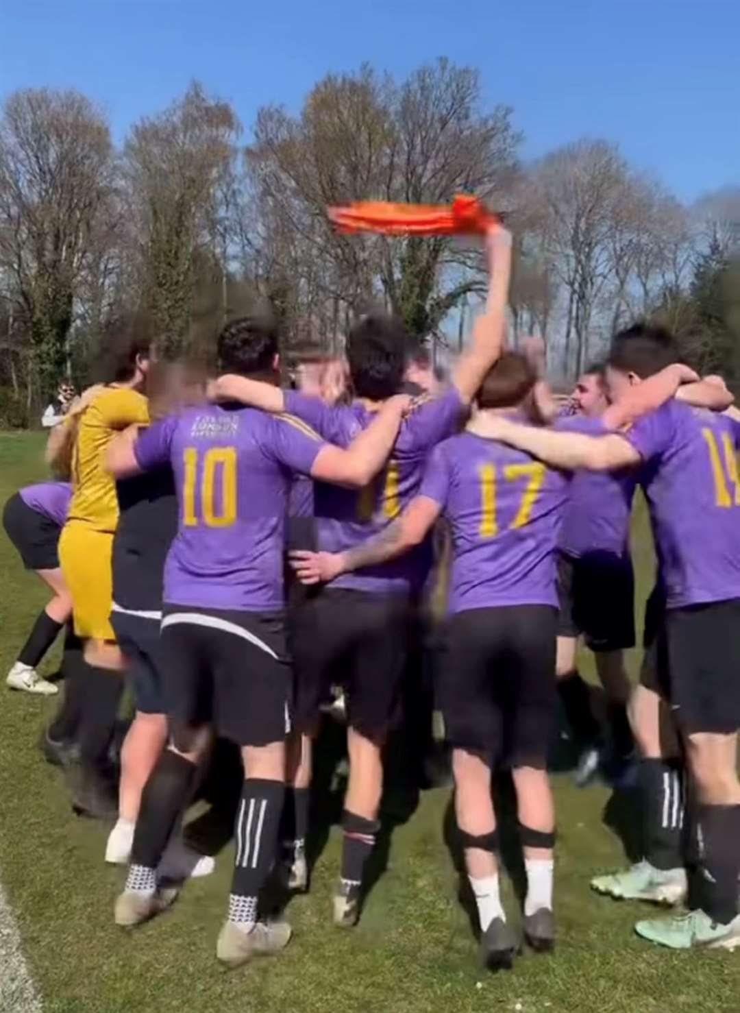 NWX celebrate winning the Newbury Sunday League title