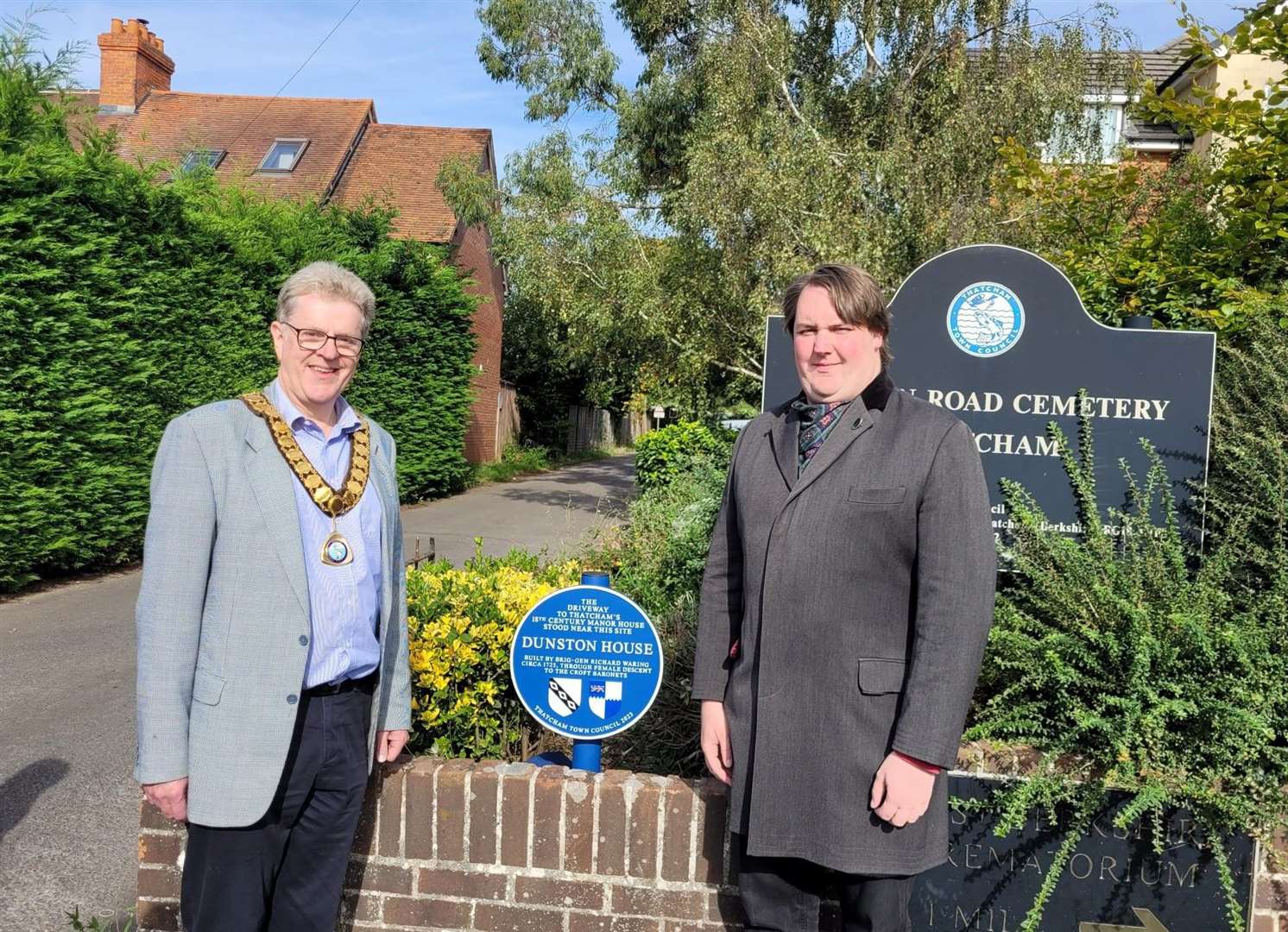 Mayor Mark Lillycrop and Nathan Gregory, picture: TTC