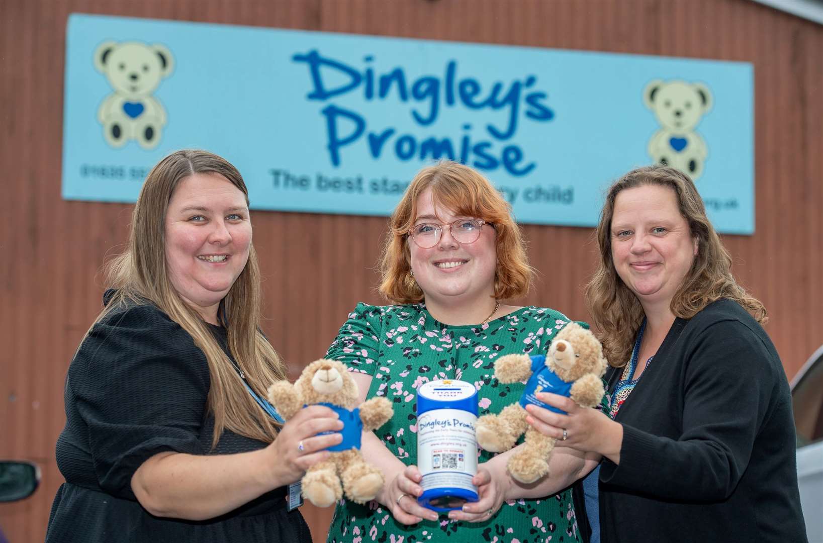 Tash Priddle from David Wilson Homes visiting the team at Dingley's Promise