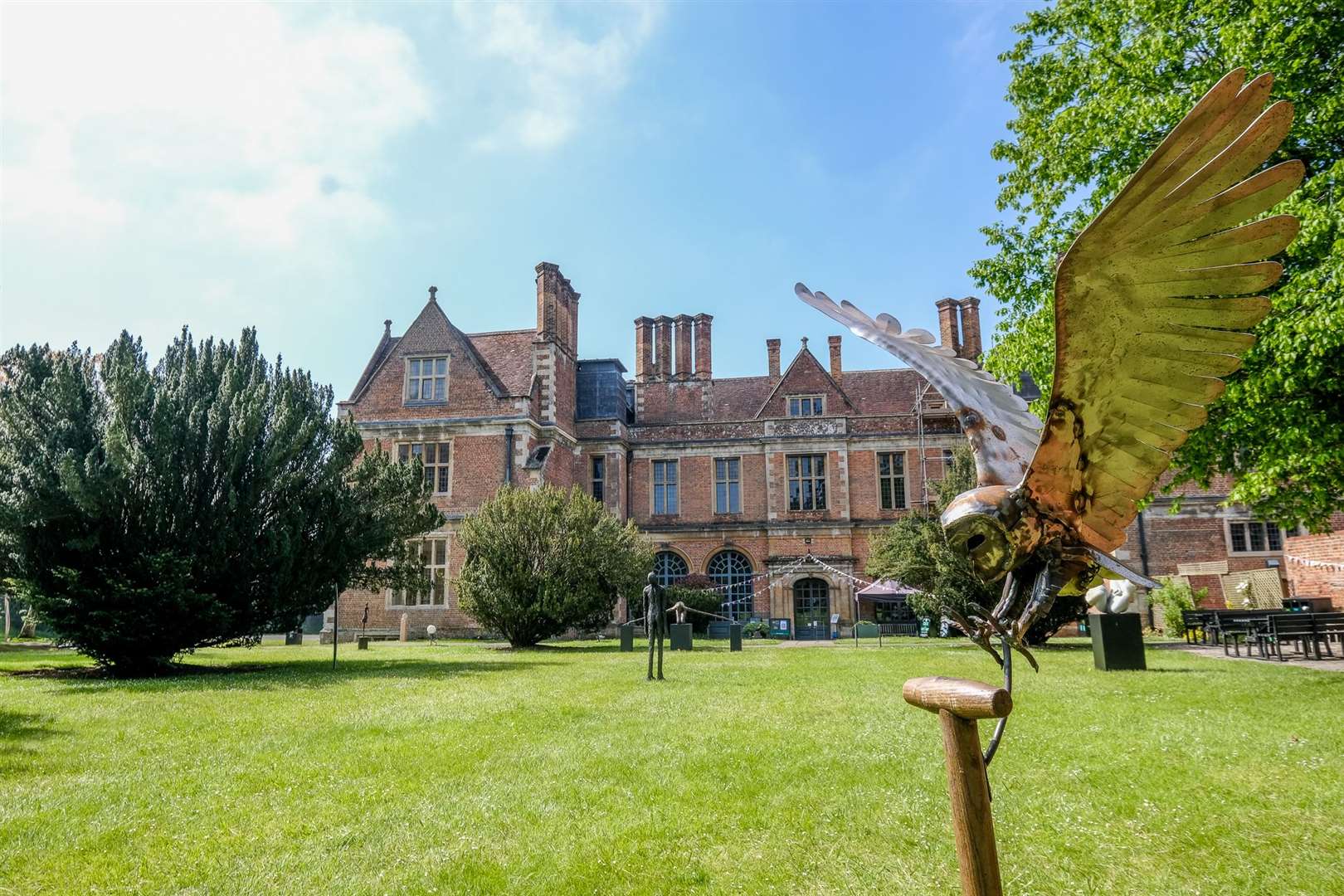 Shaw House has seen a number of exhibitions in its grounds including the recent Altered States Open Air Sculpture Exhibition..Ref: 22-0821..Picture by Phil Cannings.