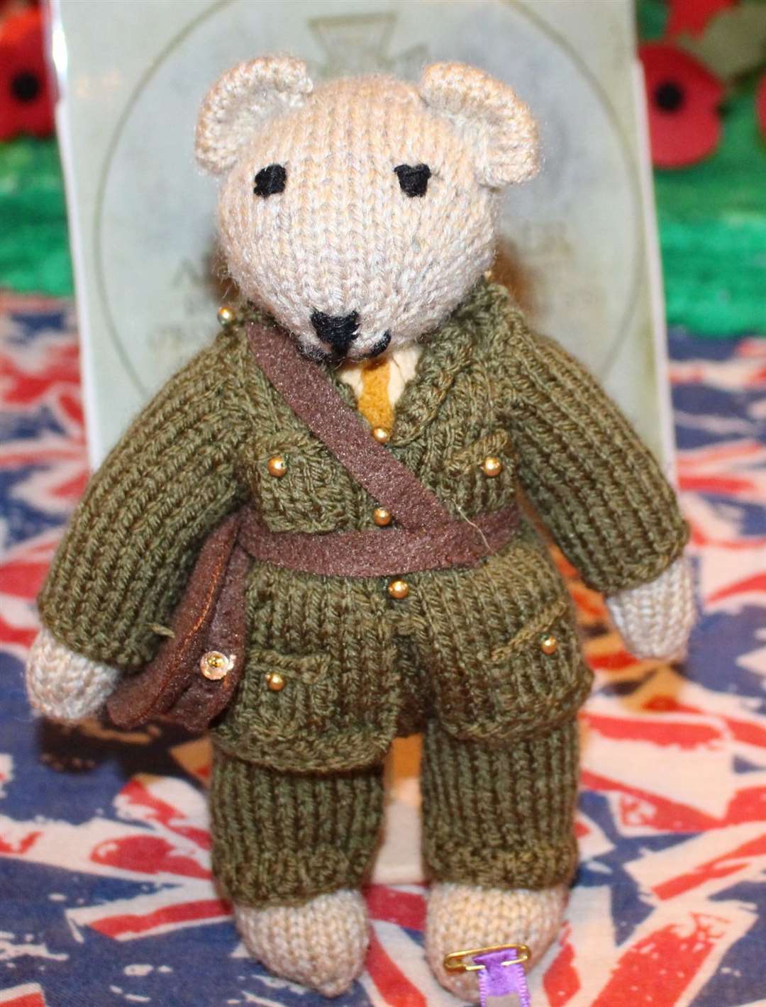 Teddy commemorating one of Thatcham’s three Victoria Cross recipients