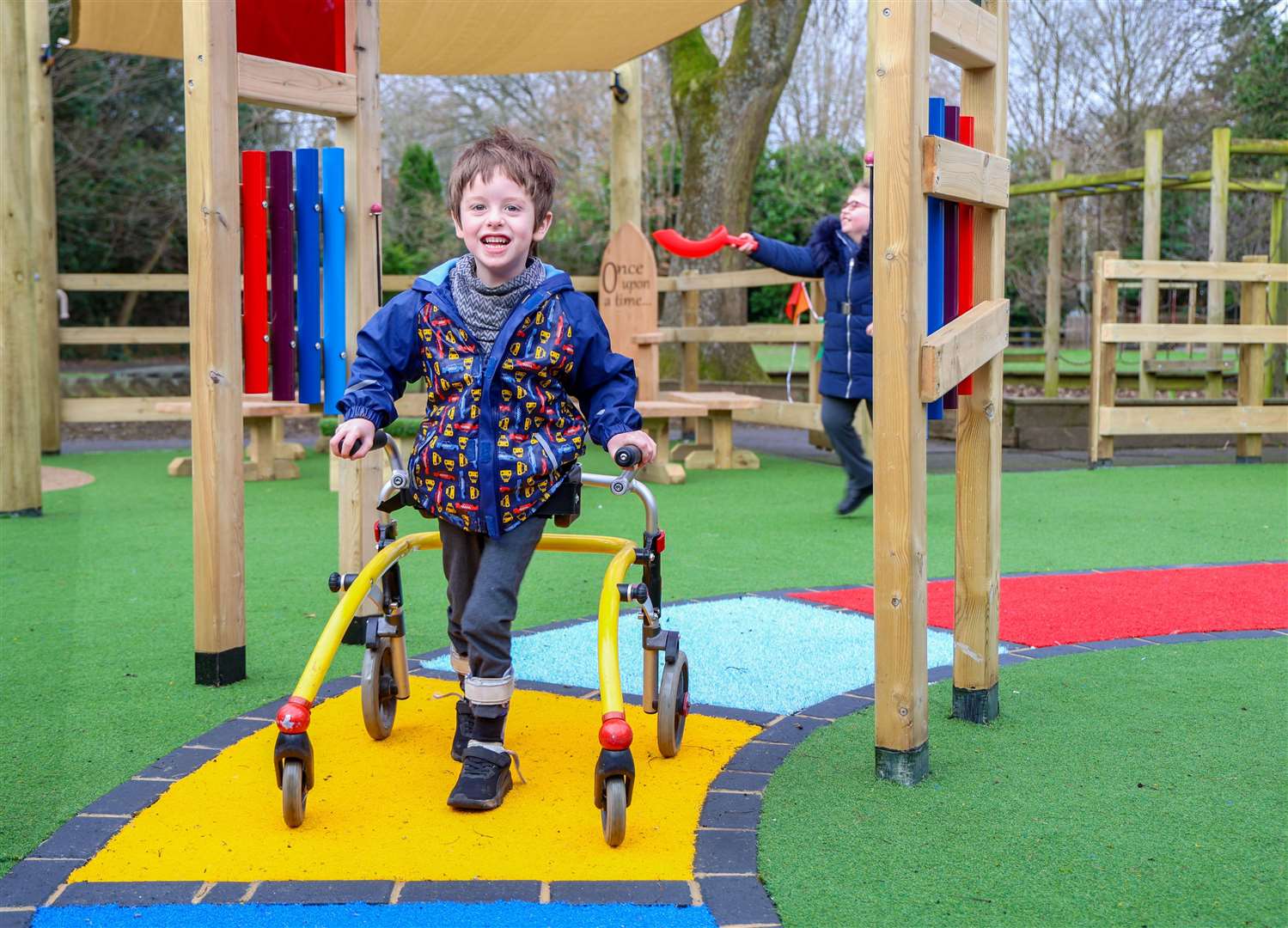 Speenhamland School - Keevill oudoor space opened by pupils and Andy Stevenson