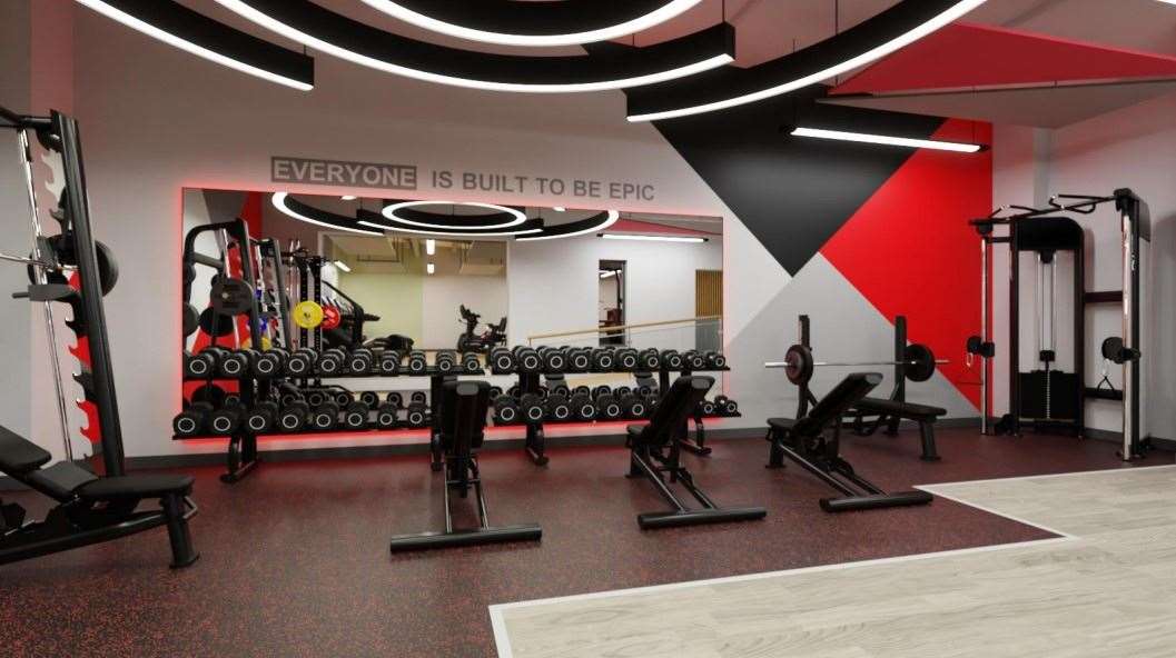 Artist's impression of the new gym