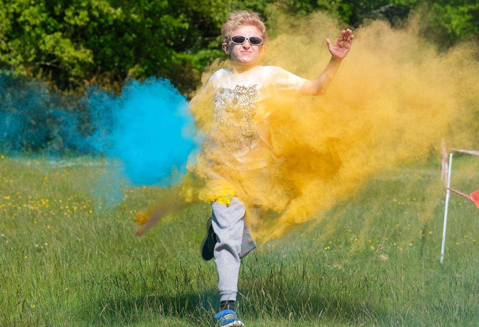 The Hurst School pupils take on colour run (56690482)