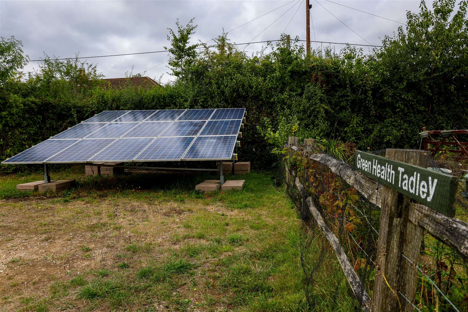 Solar panels have been installed at Tadley allotment and now permission is being sought to link them to Green Health Tadley on the same site