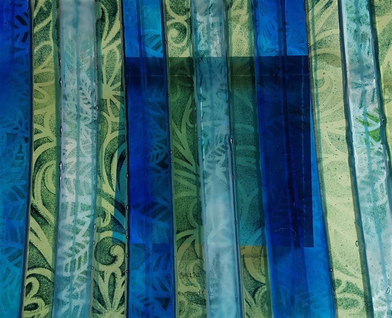 Stream inspired by leaves floating down a stream