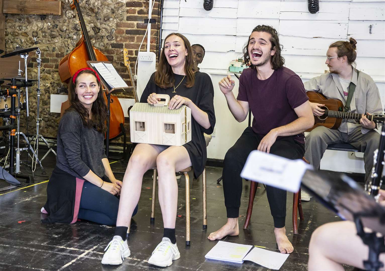 Rehearsals for Whistle down the Wind, picture Pamela Raith