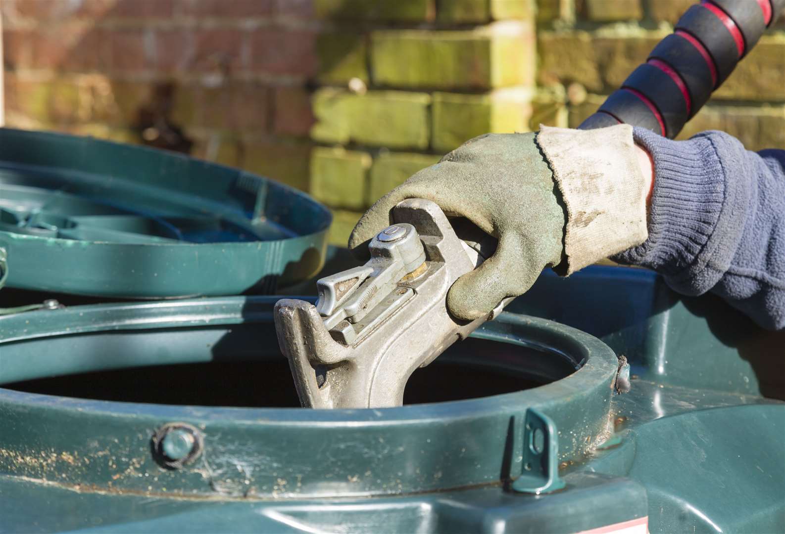 Tanks are filled with domestic heating oil in many rural homes which are off-grid
