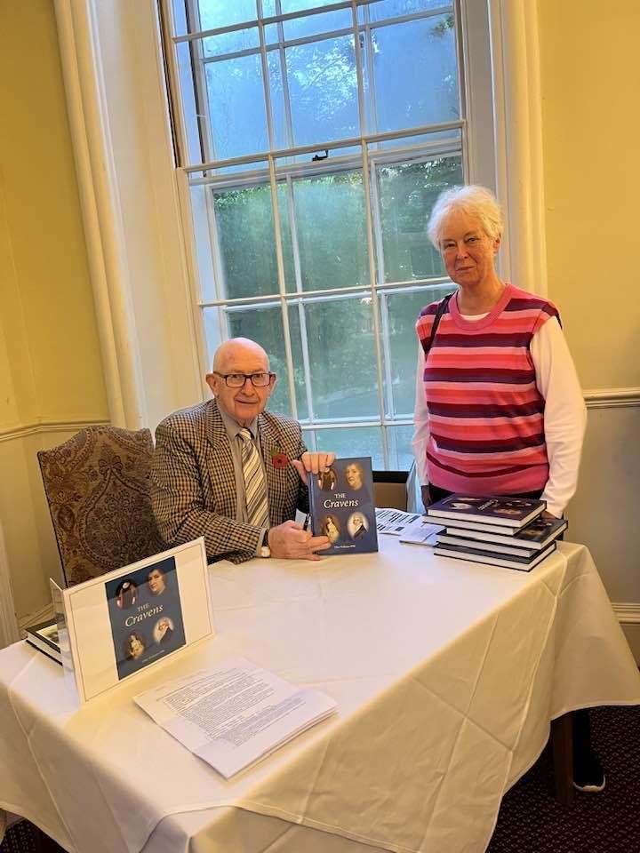 Clive Williams with fellow historian Penelope Stokes, author of 'Craven County: The Story of Hamstead Marshall'