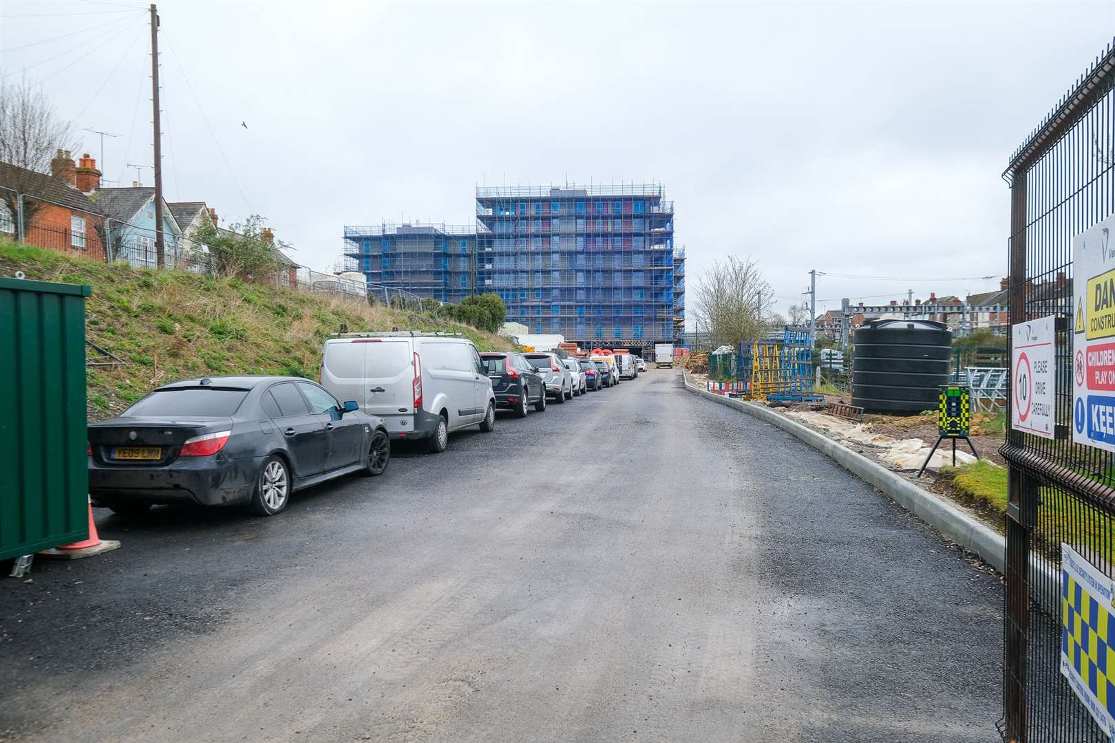 Road closures will be in place during August and September as work continues on the new housing development