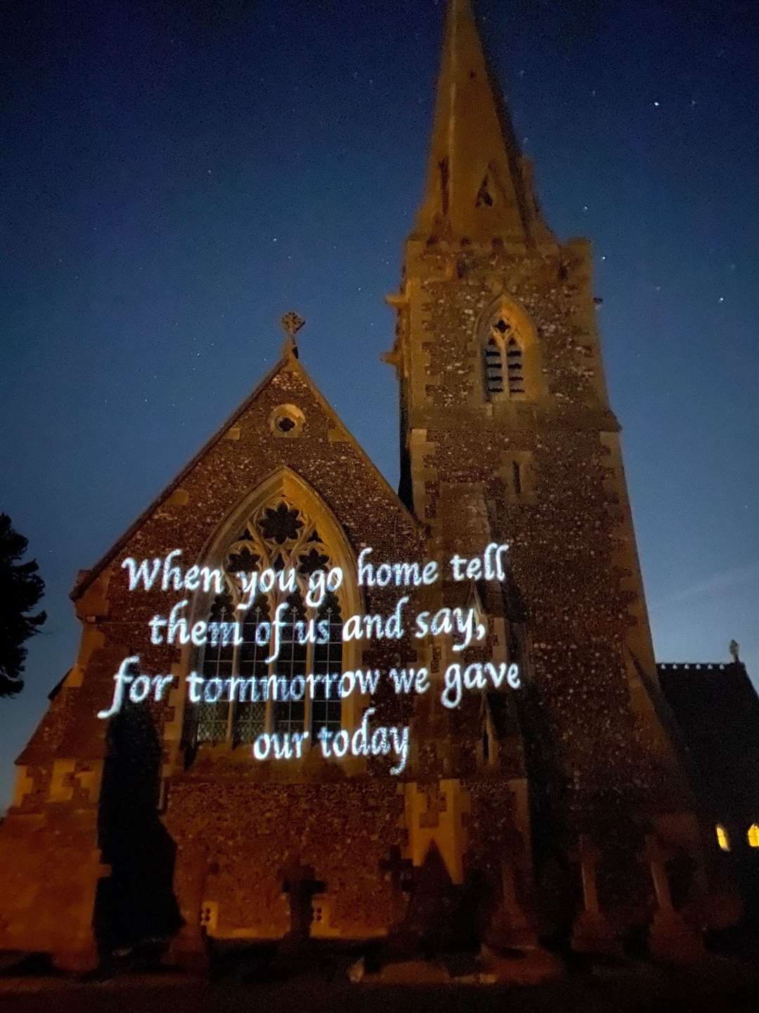 Midgham Church holds unique Remembrance service